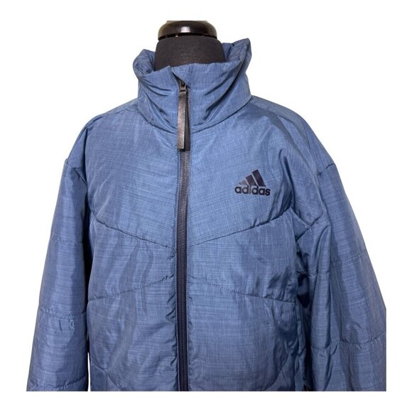 NEW Adidas BSC Performance Insulated Jacket Blue CZ0617 Men’s Size Small - Picture 2 of 16